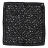 Dolce & Gabbana Black White Printed Square Men Foulard Scarf