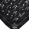 Dolce & Gabbana Black White Printed Square Men Foulard Scarf