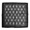 Dolce & Gabbana Black White Printed Square Foulard Scarf