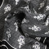 Dolce & Gabbana Black White Printed Square Foulard Scarf