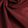Dolce & Gabbana Maroon Silk Crown Square Men Foulard Scarf