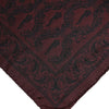 Dolce & Gabbana Maroon Black Printed Square Men Foulard Scarf
