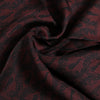 Dolce & Gabbana Maroon Black Printed Square Men Foulard Scarf