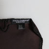 Dolce & Gabbana Brown DG Crown Silk Square Men Foulard Scarf