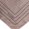 Dolce & Gabbana Beige Dotted Silk Square Men Foulard Scarf