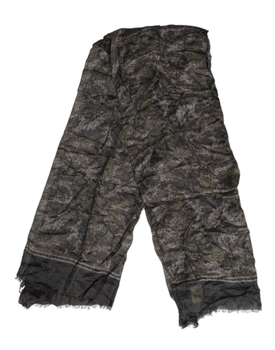 Dolce & Gabbana Camouflage Neck Warmer Wrap Foulard Scarf