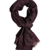 Dolce & Gabbana Maroon Cashmere Neck Warmer Wrap Shawl Scarf