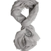 Dolce & Gabbana Gray DG Crown Neck Warmer Wrap Shawl Scarf