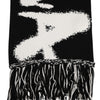 Dolce & Gabbana Black Logo Neck Warmer Wrap Men Shawl Scarf