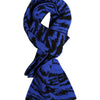 Dolce & Gabbana Blue Black Logo Neck Warmer Wrap Shawl Scarf