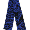 Dolce & Gabbana Blue Black Logo Neck Warmer Wrap Shawl Scarf