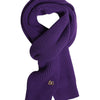 Dolce &amp; Gabbana – Lilafarbener Halswärmer mit DG-Logo, Wickelschal
