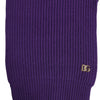 Dolce &amp; Gabbana – Lilafarbener Halswärmer mit DG-Logo, Wickelschal