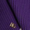 Dolce &amp; Gabbana – Lilafarbener Halswärmer mit DG-Logo, Wickelschal