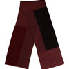 Dolce & Gabbana Maroon Black Neck Warmer Wrap Shawl Scarf