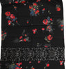 Dolce & Gabbana Black Floral Print Neck Warmer Wrap Scarf
