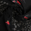 Dolce & Gabbana Black Floral Print Neck Warmer Wrap Scarf
