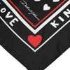 Dolce & Gabbana Black Printed Silk Square Men Foulard Scarf