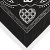 Dolce & Gabbana Black White Bandana Square Men Foulard Scarf