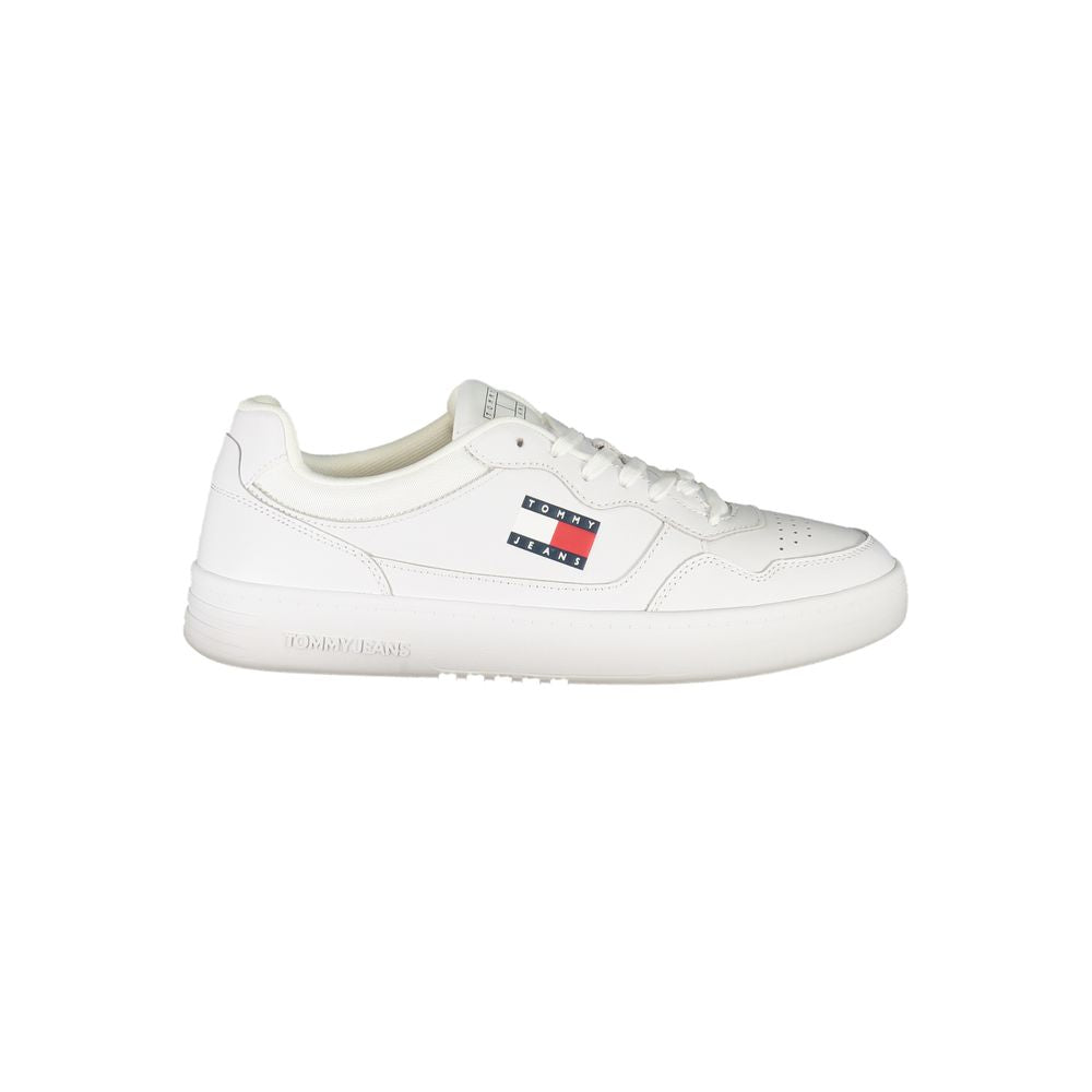 Tommy Hilfiger Bianco Polyurethane Men's Sneaker