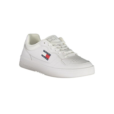 Tommy Hilfiger Bianco Polyurethane Men's Sneaker