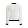 Balmain White Viscose Cardigan