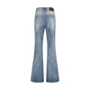 Balmain Blue Cotton Flared Jeans