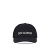 Valentino Garavani Black Cotton Cap (Baseball Hat)