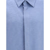 Fendi Light Blue Linen Shortsleeve Shirt