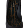Dolce & Gabbana Gray Suede Leather Stiletto  Shoes Heels