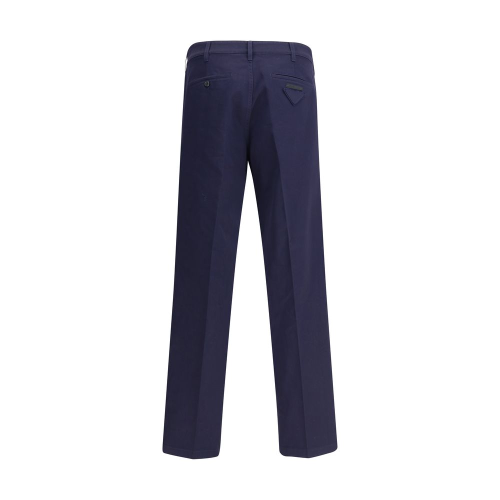 Prada Chino-Hose aus blauer Baumwolle
