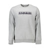 Napapijri Grigio Organic Cotton Men Sweatshirt