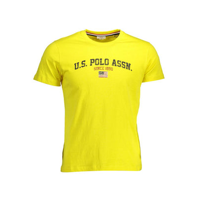 US POLO ASSN. Gelbes Baumwoll-T-Shirt