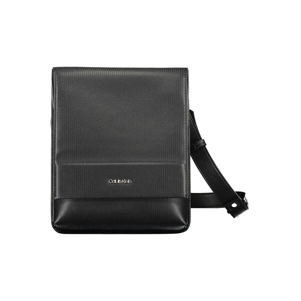 Calvin Klein Black Polyurethane Men Shoulder Bag
