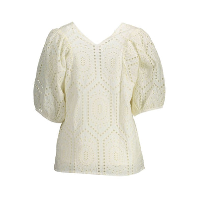 Gant Weißes Baumwoll-T-Shirt