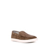 Brunello Cucinelli Bos Taurus Low-Top-Sneaker aus braunem Kalbsleder