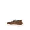Brunello Cucinelli Bos Taurus Low-Top-Sneaker aus braunem Kalbsleder