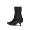Stuart Weitzman Black Calf Leather Bos Taurus Ankle Boots