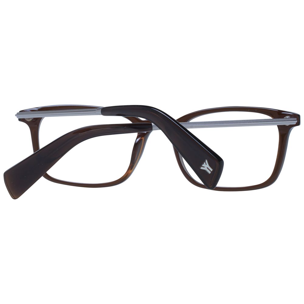Yohji Yamamoto Braune optische Unisex-Brillen
