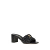 Miu Miu Black Lamb Ovis Aries Aries Stiletto Heel Sandals