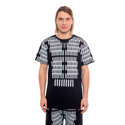 Nicolo Tonetto Schwarz-Weißes Baumwoll-T-Shirt