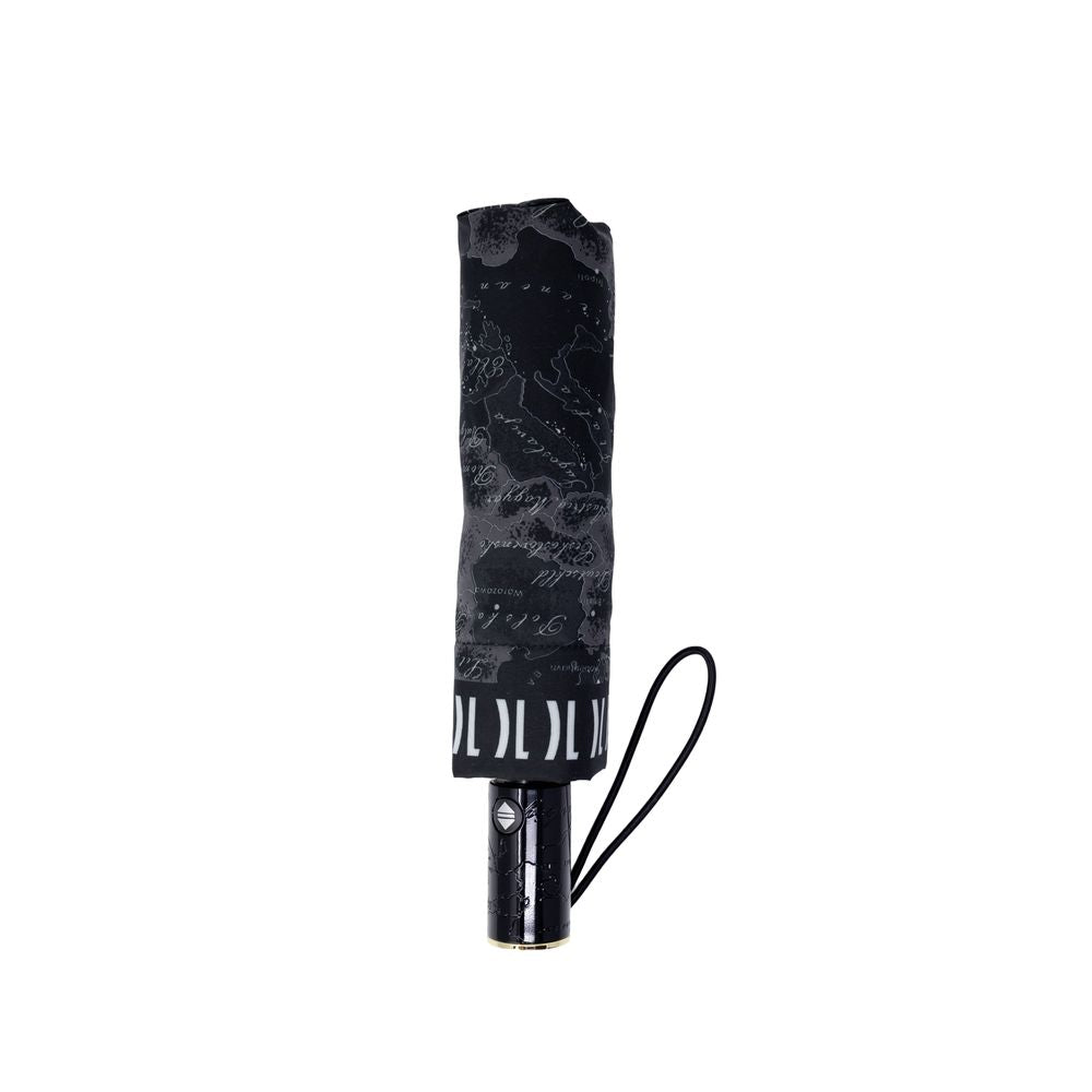 Alviero Martini Prima Classe Black Nylon Umbrella