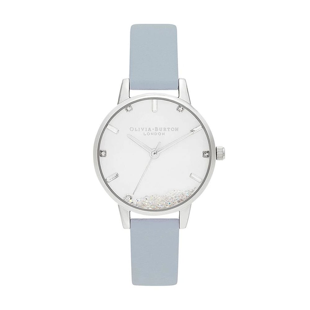 Olivia Burton Blue Artificial Leather Dress Watch