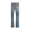 Versace Blue Cotton Straight-Leg Jeans