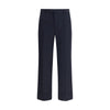 Valentino Blue Fleece Wool Dress Pants