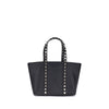 Valentino Garavani Black Calf Leather Bos Taurus Shoulder Bag