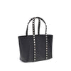 Valentino Garavani Black Calf Leather Bos Taurus Shoulder Bag