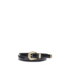 Valentino Garavani Black Calf Leather Bos Taurus Regular Belt