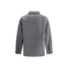 Jil Sander Grauer Fleece-Wollmantel
