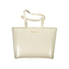 Mario Valentino Beige Polyurethane Women Shoulder Bag